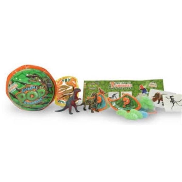 Gummi Pop Surprise Dinoz Toy & Candy Set with 7 Surprises, 6 x 20g Units