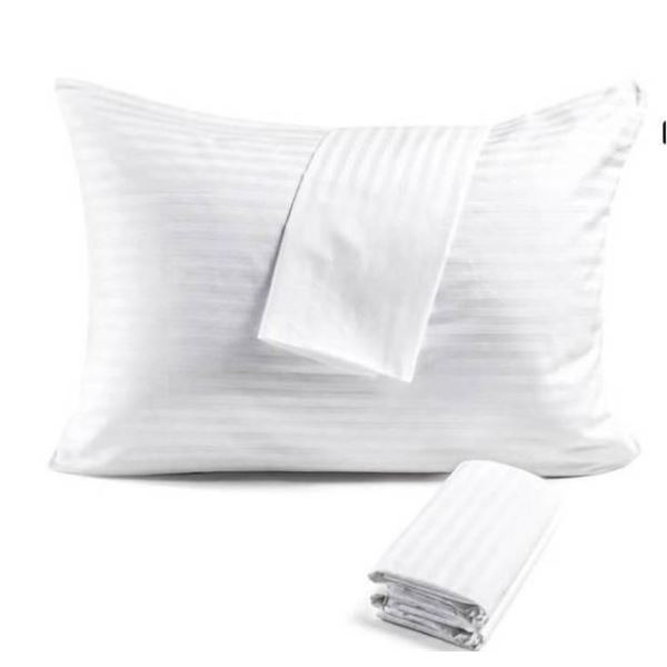 Faunna Standard Size Pillow Protectors, 100% Long-Strand Sateen Cotton, 4-Pack