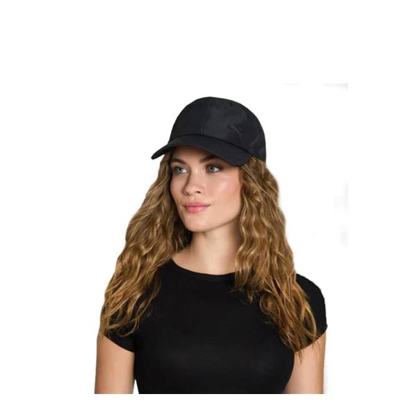 Black Puma Baseball Cap with Adjustable Strap