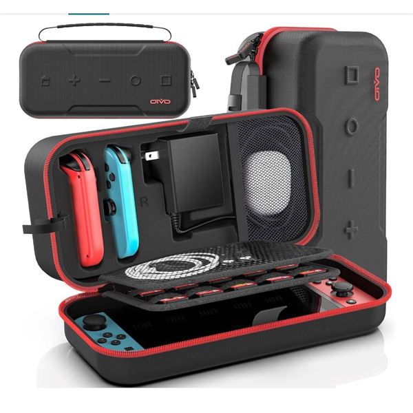 Switch OLED Carrying Case Compatible with Nintendo Switch & Switch OLED, Portable Switch Travel Carr
