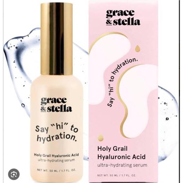 Grace & Stella Holy Grail Hyaluronic Acid Serum 50 mL Twin Pack