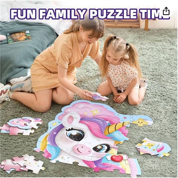 Wookids Unicorn Floor Puzzle - 45 Pieces, Ages 3 and Up