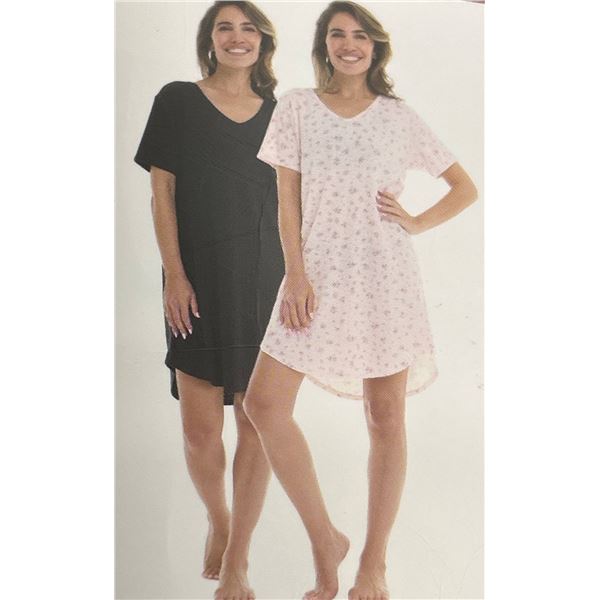 Flora Nikrooz 2 Pack Sleep Dress, XXL, 100% Cotton