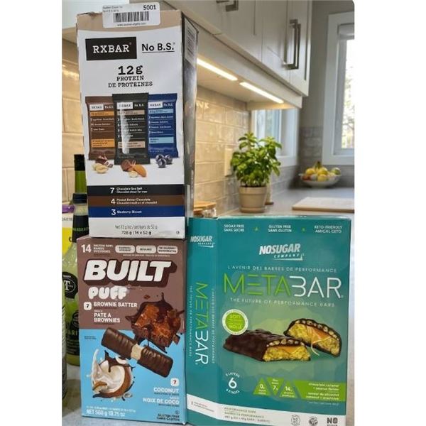3 Protein and Performance Bars: RXBAR, Built, MetaBar