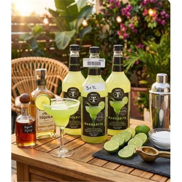 Mott's Mr & Mrs T Margarita Mix, 1L Bottles, 3-Pack