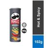 Image 1 : Pringles Hot & Spicy 102g Canister - 12 Units