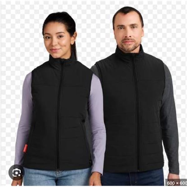Heatlover Heated Puffer Vest Men's XL-TG/ Women's XXL Black