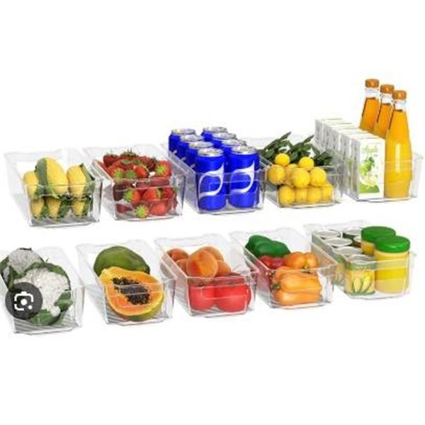 Kichly Pantry Organizer 8-Pc Set, Clear Design