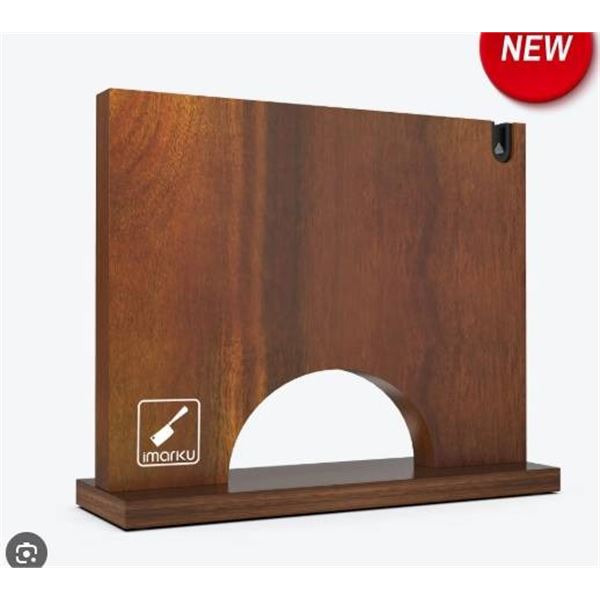 Imarku Wooden Double-Sided Magnetic Knife Block