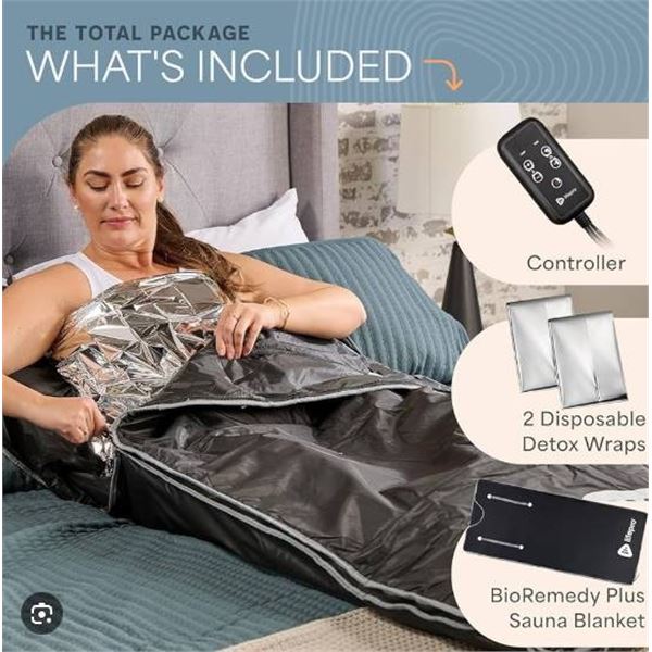 LifePro BioRemedy Infrared Sauna Blanket LP-BRMDYL-BLK (Large Black)