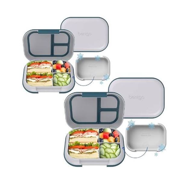 Bentgo Chill Leak-Proof Lunch Box Set, 2-Pack, Max 1.1L Each