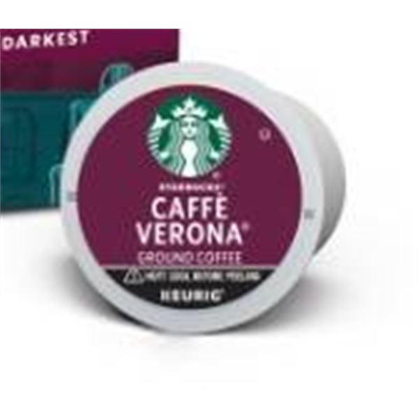 Starbucks Caffe Verona Dark Roast Keurig Pods, !Aprox. 30 Pods!