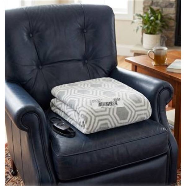 Electric Heating BlanketÂ  With Printed Fabric Cover and Power Cord
