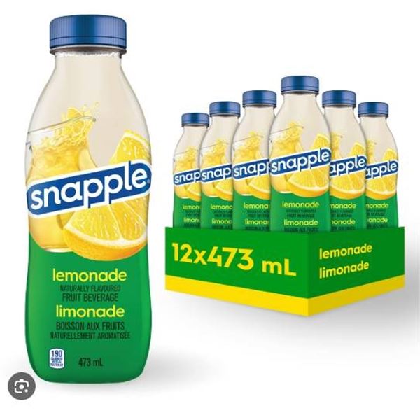 Snapple Lemonade 473mL Bottles - 12-Pack