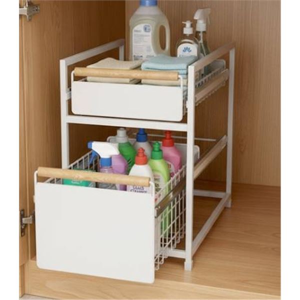 Mesa 2-Tier Organizer With Sliding Drawers, Model AL995AA