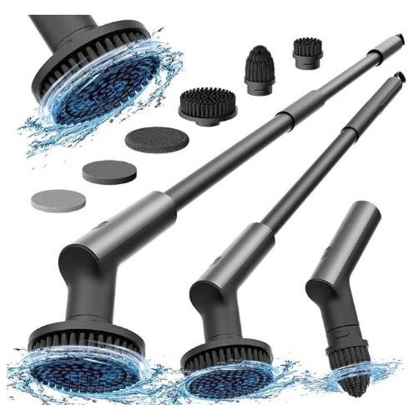 HOTO Cordless Spin Scrubber With Multiple Cleaning Attachments
