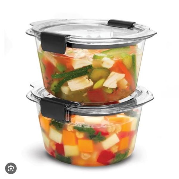 Rubbermaid Brilliance StainShield 16-Piece Plastic Food Storage Set