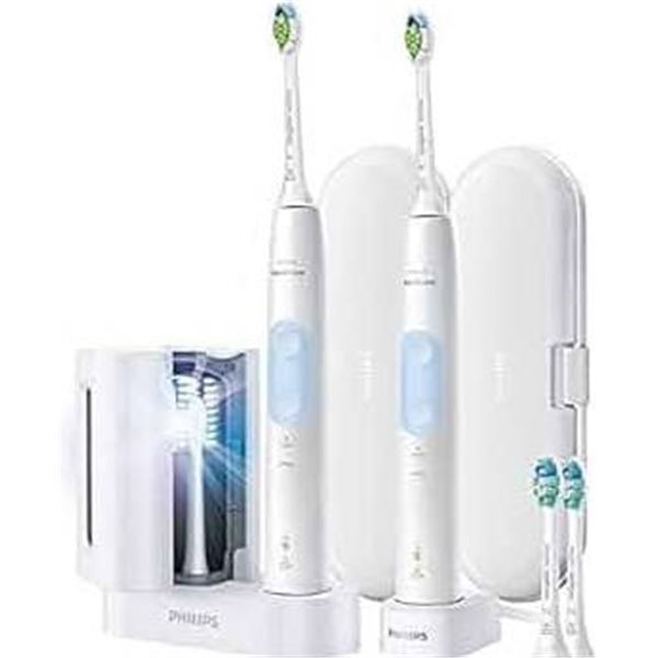 Philips Sonicare Optimal Clean Electric Toothbrush set, model HX6817/01.  technology.