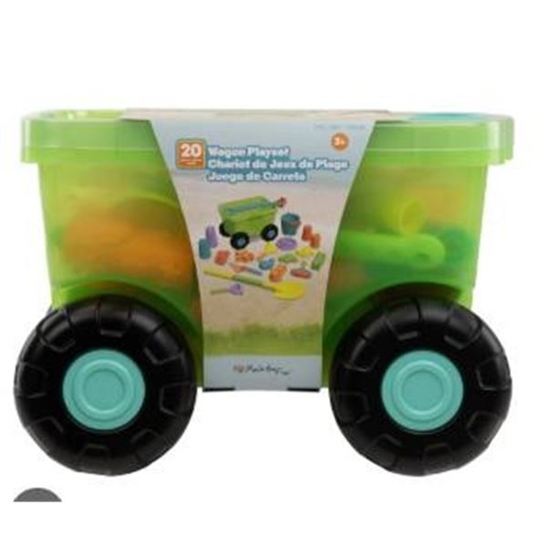 Wagon Playset With 20 Pieces for Ages 2 and Up