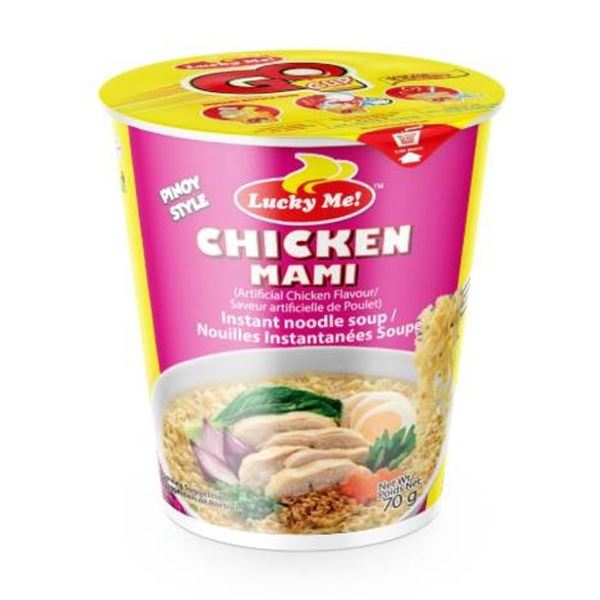 Lucky Me Chicken Mami Instant Noodle Soup 70g (24 Pieces)