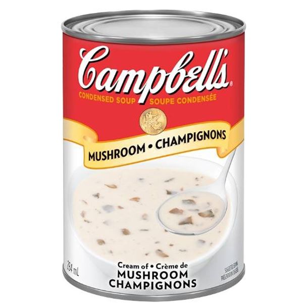 Campbell's Cream of Mushroom Soup 284 mL Cans, 12-Count
