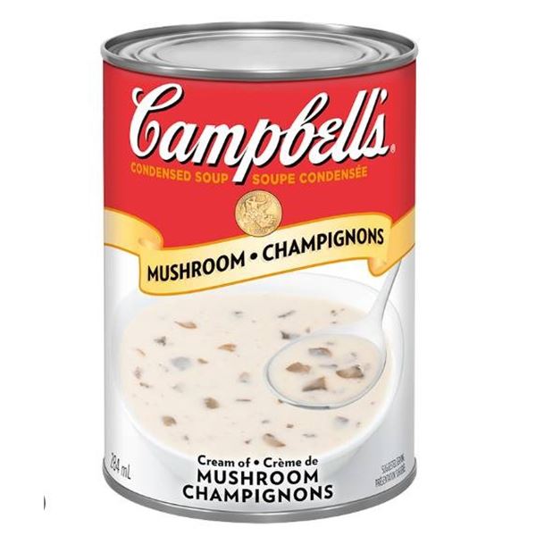 Campbell's Cream Of Mushroom Soup 12x284 mL Cans