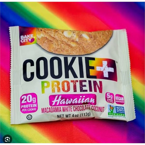 Bake City Cookie+ Protein Hawaiian Macadamia Chocolate White Cookies