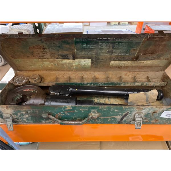 Burndy Manual Hydraulic Crimper Tool HYPRESS with Case