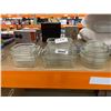 Image 1 : 16 Transparent Glass Food Storage Containers with Lids