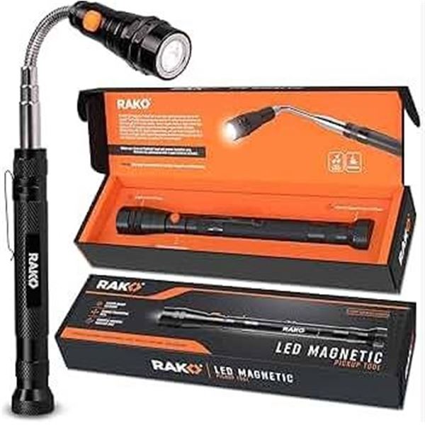 2 BIB LED Magnetic Pickup Tools With Telescoping Design