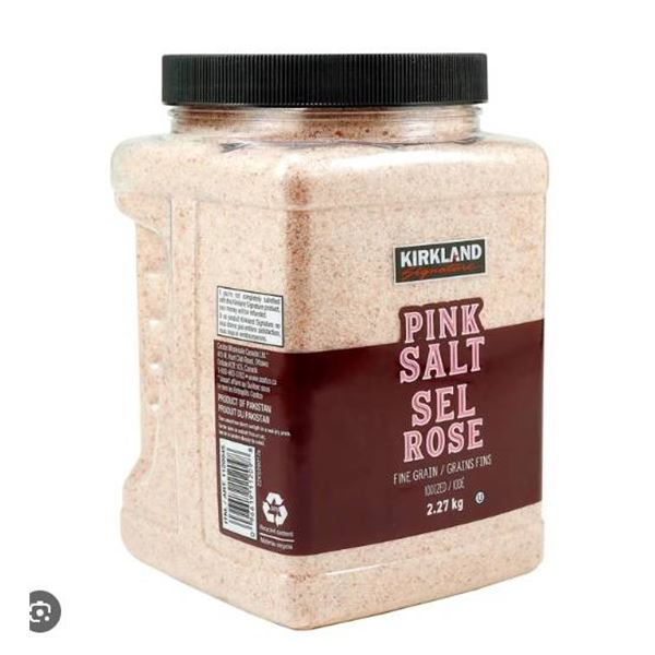 Kirkland Signature Pink Salt Sel Rose 2.27 kg Fine Grain