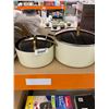 Image 4 : Ceramic Coated Cookware with Gold-Tone Handles and Glass Lids