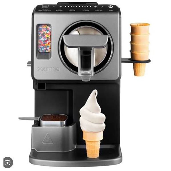 Gourmia Automatic Soft Serve Ice Cream & Frozen Drink Maker, 2 L
