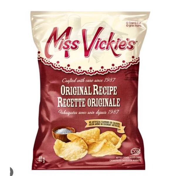 Miss Vickie's Original Recipe Chips - 40 Bags, 40g Each