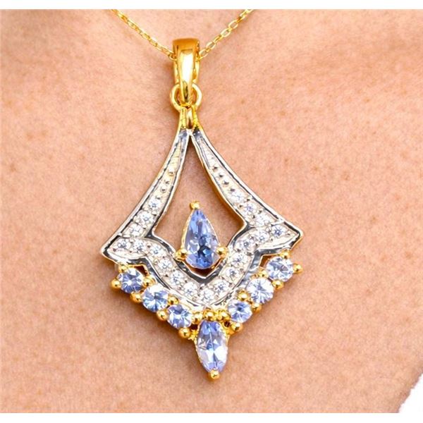 $200, SILVER(2.65g), TANZANITE (1.45ct), CZ (0.2ct) PENDNAT, retail value $200