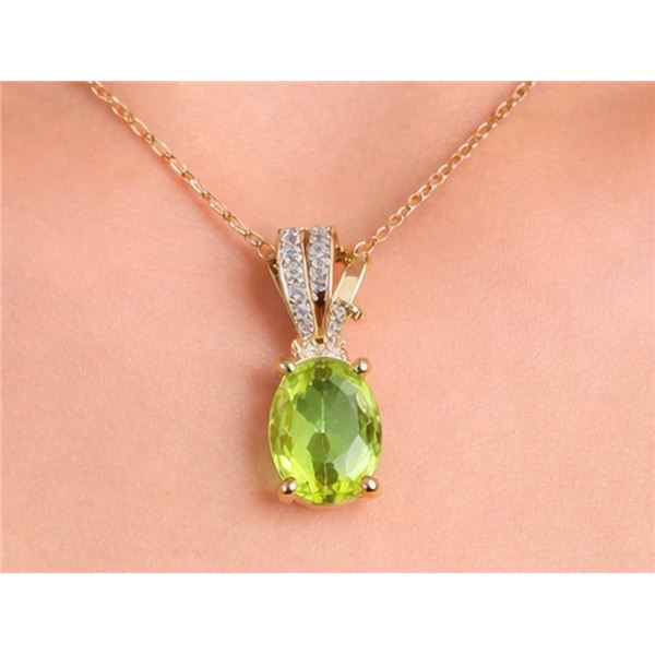 $140, SILVER PERIDOT (1ct) PENDANT, retail value $140