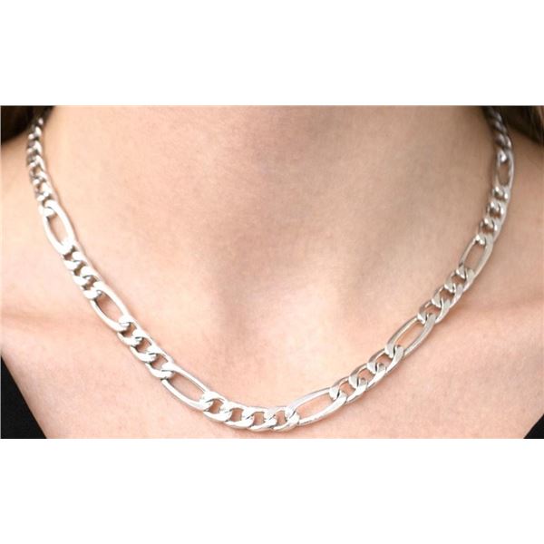 $250, SILVER(11g),  RHODIUM PLATED ITALIAN CHAIN 18", retail value $250