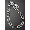 Image 3 : $200, SILVER(11.2g),  MEN'S RHODIUM PLATED BRACELET 8", retail value $200