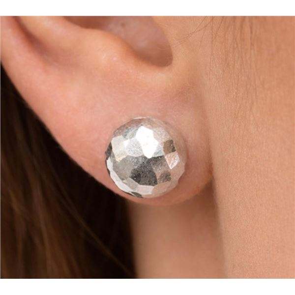 $30, SILVER BALL EARRING, retail value $30