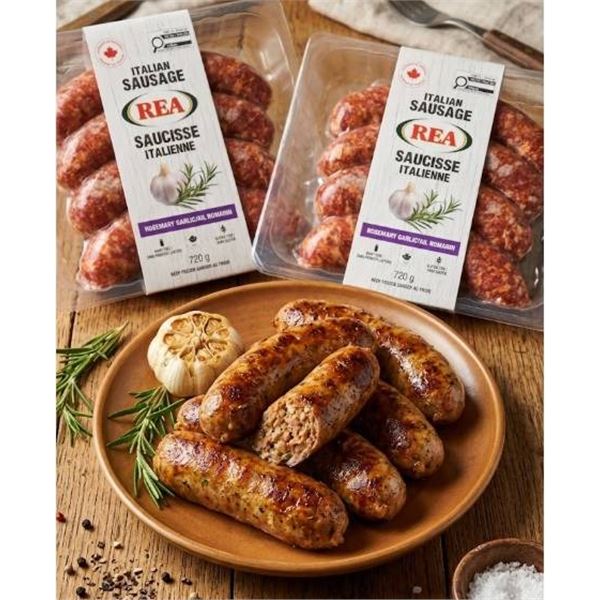 Lot of 2 - REA Italian Sausage with Rosemary Garlic, 720g