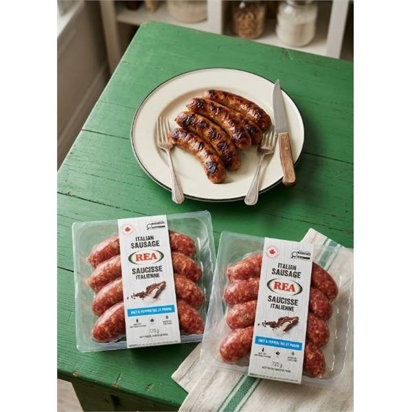Rea Italian Sausage, Hot, 720g, Two Packs of Sausages