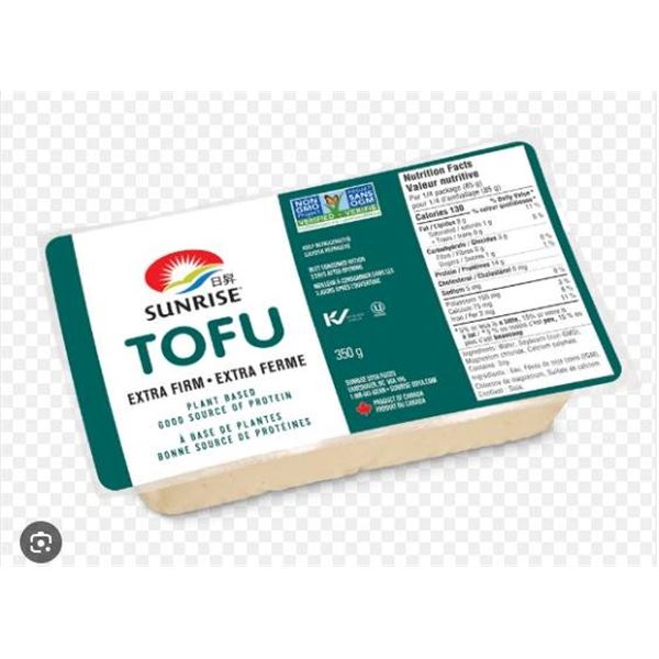 Sunrise Extra Firm Tofu 350g with March 2026 Date Code