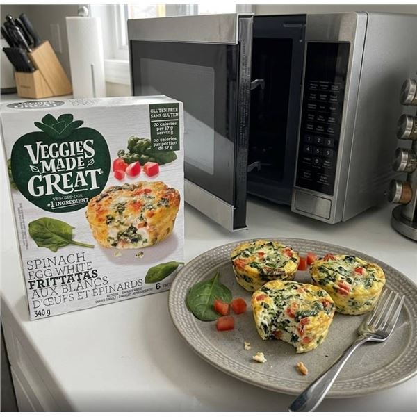 8 Packs Veggies Made Great Spinach Egg White Frittatas Gluten-Free 6 Per Box
