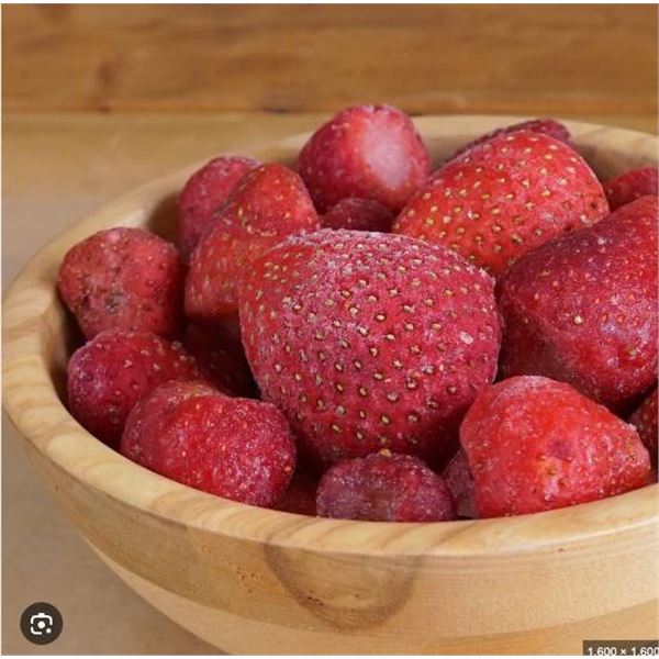 Fennec 30lb Frozen Whole Strawberries, Grade A, Product of China