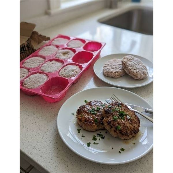 Pre-Cooked Minced Turkey Patties in Moist Form by Apetito, 24 x 75 g Patties