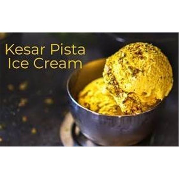 Kesar Premium Ice Cream Kesar Pista Flavor 6-Liter Container
