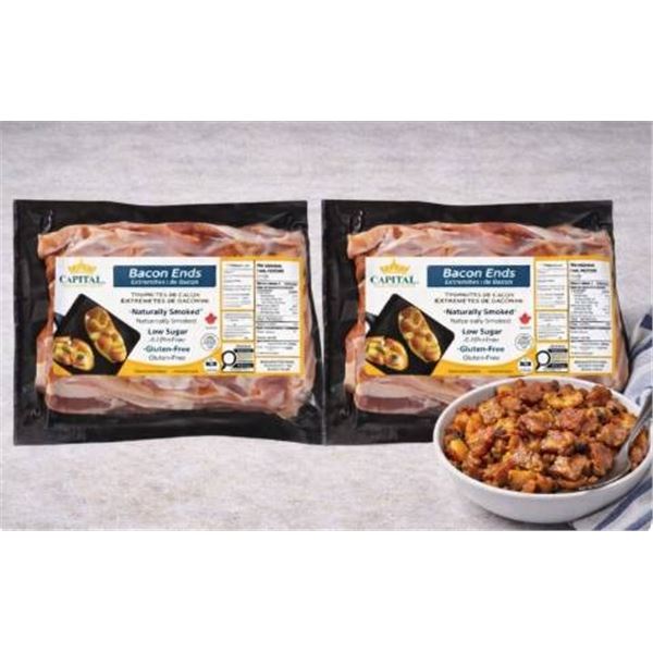 Capital Fine Meats Naturally Smoked Bacon Ends, 2x1kg