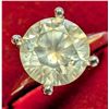 Image 1 : $6250 Appraised - 14K White Gold Round Brilliant Solitaire 1.3 carat Diamond Ring - digital appraisa