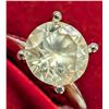 Image 4 : $6250 Appraised - 14K White Gold Round Brilliant Solitaire 1.3 carat Diamond Ring - digital appraisa