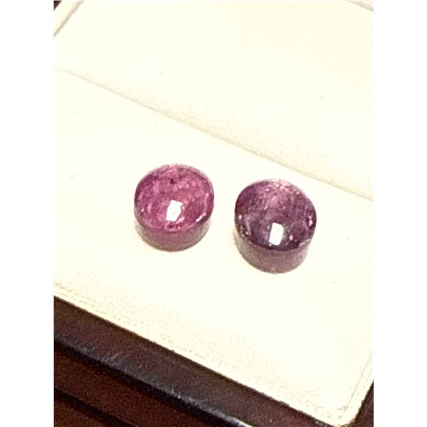 Natural Star Ruby Cabochons (2), 17.52 Total Carats-$10,950 APPRAISED